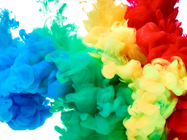 Paint in water color liquid — Stock Photo, Image