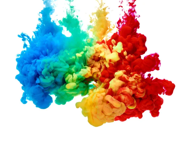 Paint in water color liquid — Stock Photo, Image