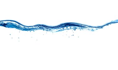 Beyaz arkaplandaki su dalgalarını kapat