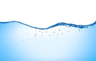 Beyaz arkaplandaki su dalgalarını kapat