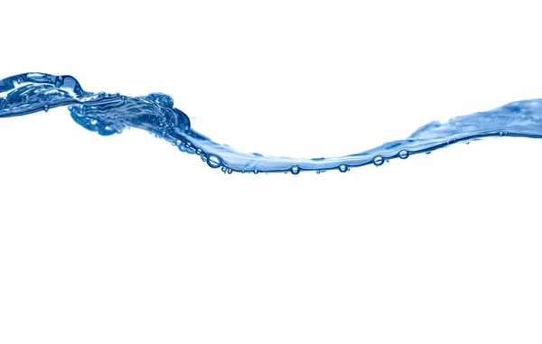 蓝色水波液体飞溅饮料 — 图库照片