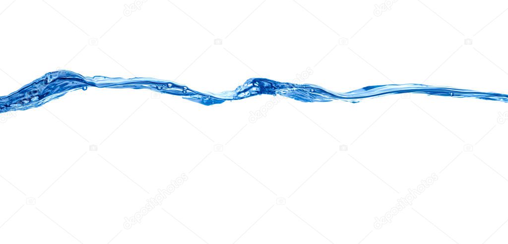 close up of water waves and bubbles on white background