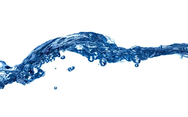 Minuman gelembung cair gelombang air biru — Stok Foto