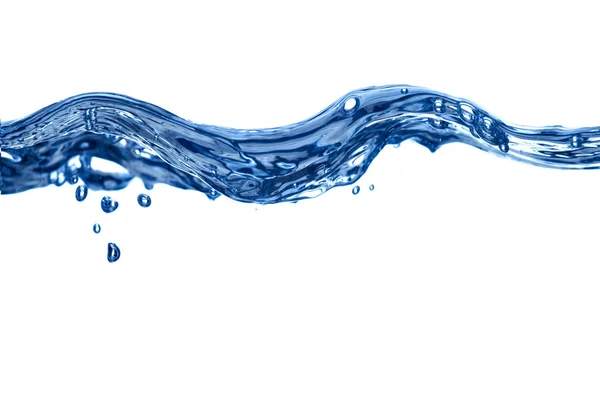 Bevanda blu della bolla della spruzzata del liquido dell'onda dell'acqua — Foto Stock