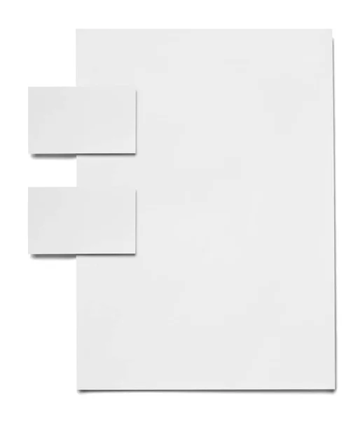 Close White Paper Document White Background — Stock Photo, Image