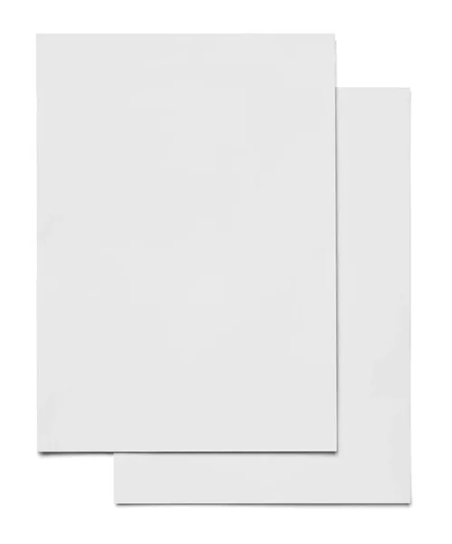 以白色背景为背景的白皮书文件的收尾 — 图库照片