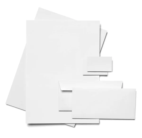 Sobre carta tarjeta papel plantilla negocio — Foto de Stock