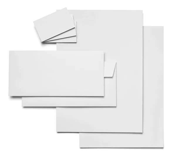 Envelop brief kaart papier sjabloon business — Stockfoto