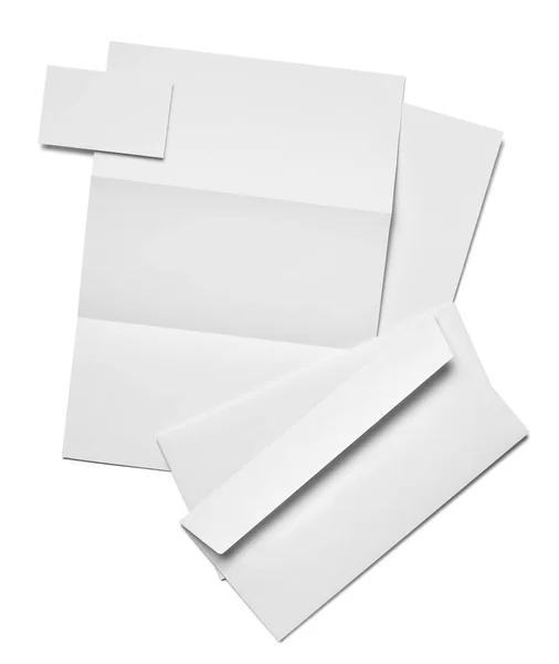 Koperta list karty papieru szablon biznes — Zdjęcie stockowe