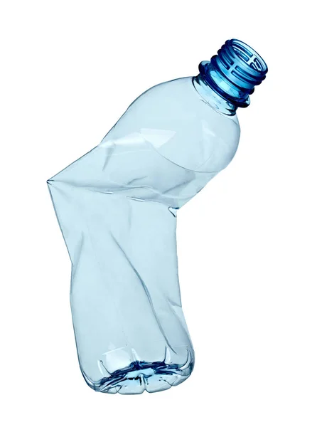 Пластиковые бутылки для воды отходов переработки — стоковое фото