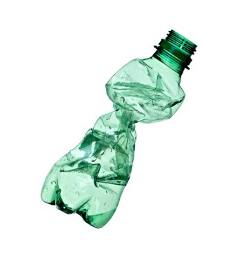 Plastik şişe su kabı atığı geri dönüştürüyor