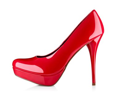 red high heel footwear fashion female style clipart