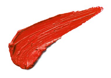 Beyaz arkaplandaki ruj boyasını kapat