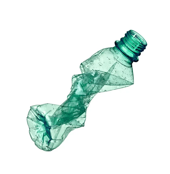 Close Plastic Bottle White Background — Stock Photo, Image