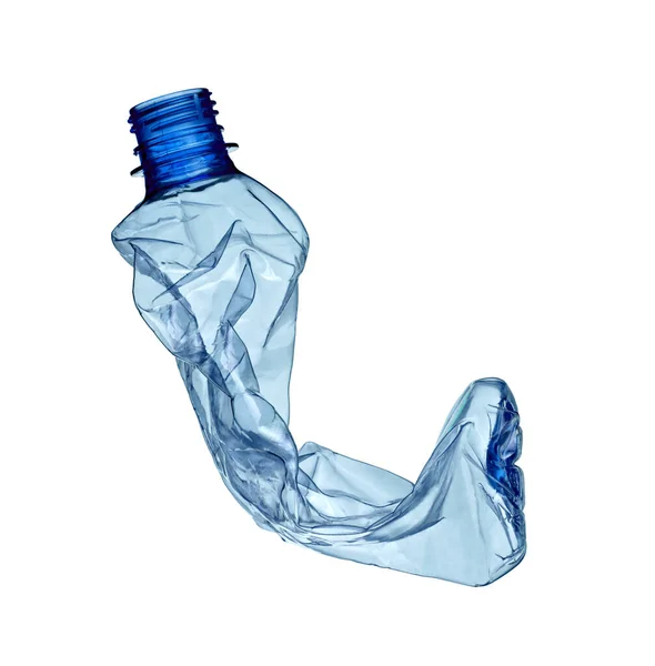 Primer Plano Una Botella Plástico Sobre Fondo Blanco —  Fotos de Stock