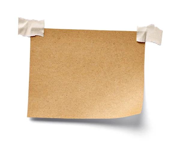 Close Note Paper White Background — Stock Photo, Image