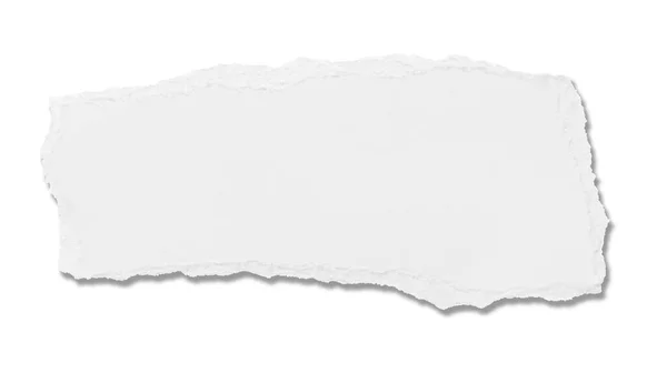 Coleção Pedaços Rasgados Brancos Papel Sobre Fundo Branco Cada Baleado — Fotografia de Stock