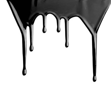 Beyaz arkaplandaki boya sızıntısını kapat