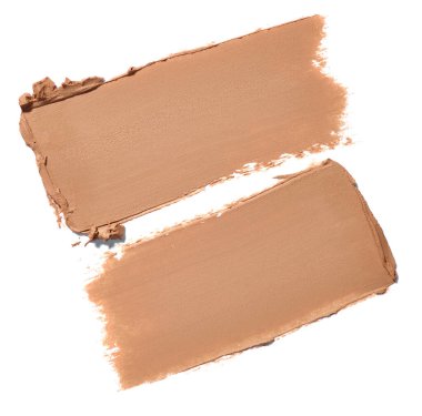 Beyaz arkaplanda yüz pudrasını kapat