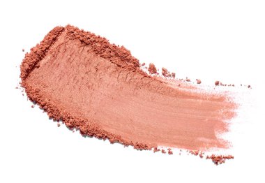 Beyaz arkaplanda yüz pudrasını kapat