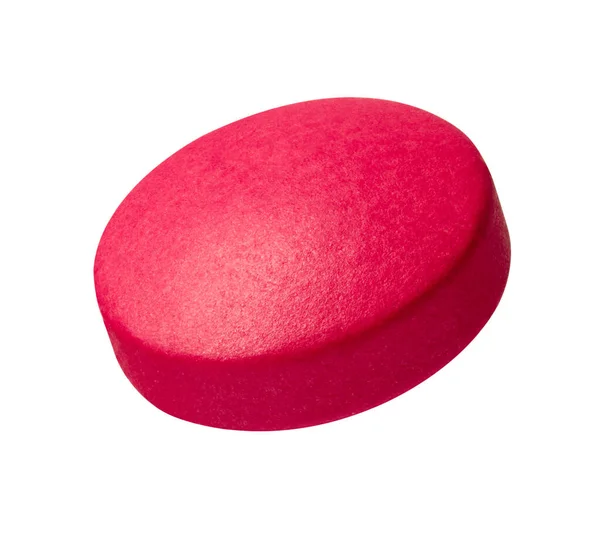 Close White Red Pill White Background — Stock Photo, Image