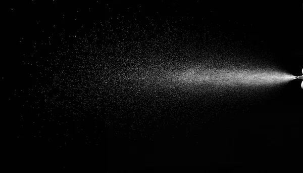 Κοντινό Πλάνο Σπινθηροβόλου Νερού Μαύρο Φόντο — Φωτογραφία Αρχείου