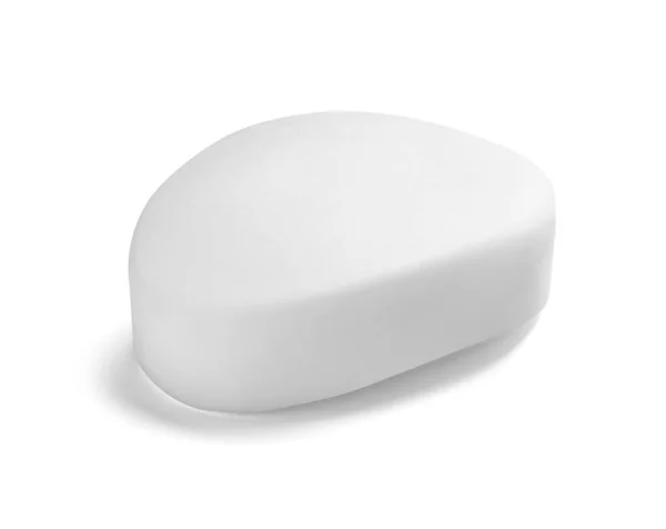 Close White Soap Bar White Background — Stock Photo, Image