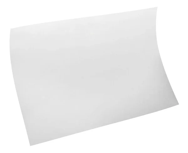 Nahaufnahme Fliegender Papiere Auf Weißem Hintergrund — Stockfoto
