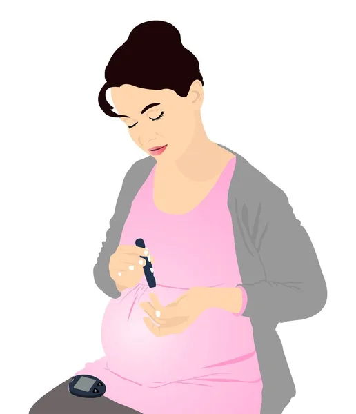 Gestational Diabetes Test — Stock Vector