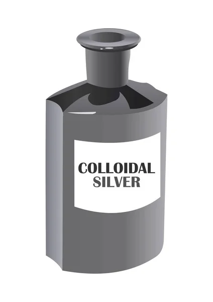 Colloidal Silver Antibiotic — Stock Vector