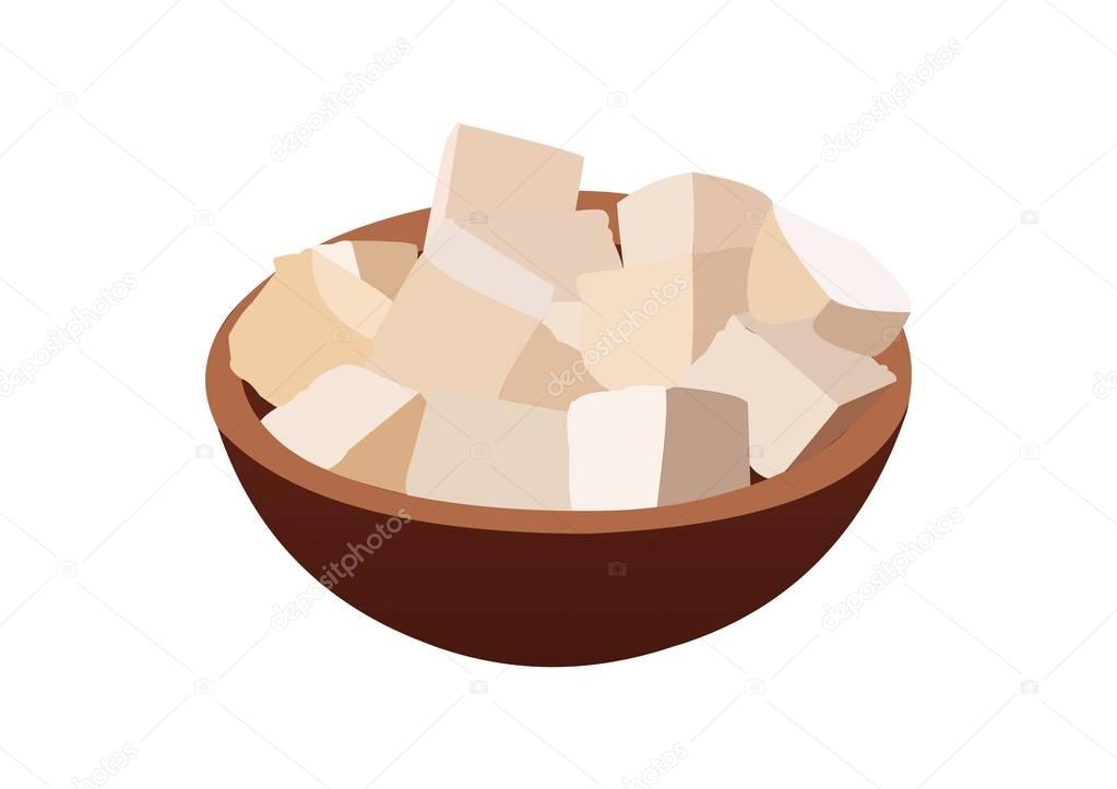  Tofu Cubes in bowl