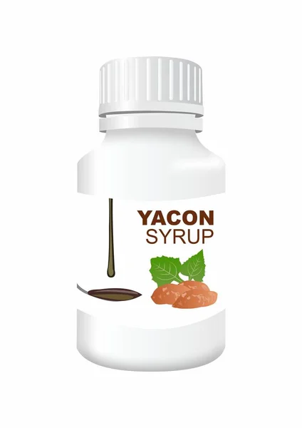 Xarope de frutas Yacon — Vetor de Stock