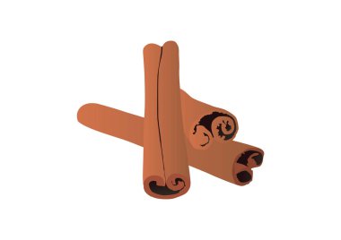 Cinnamon Bark Sticks Vector clipart