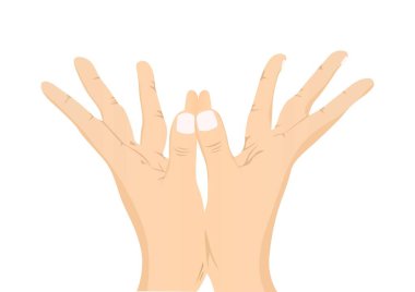 Lotus Mudra Vektör İllüstrasyonu