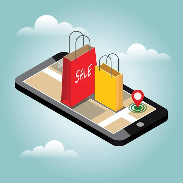 Çevrimiçi alışveriş ve e-ticaret kavramı
