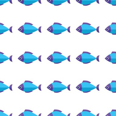 Vektör sorunsuz balık desen. Okyanus ya da akvaryum arka plan