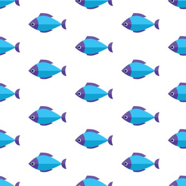 Vektör sorunsuz balık desen. Okyanus ya da akvaryum arka plan