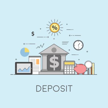 Bankacılık ve iş. Finansal piyasa. Güvenli işlemleri ve ödemeleri koruma, mali mevduat, hareketleri ve Tasarruf Mevduatı garanti güvenlik