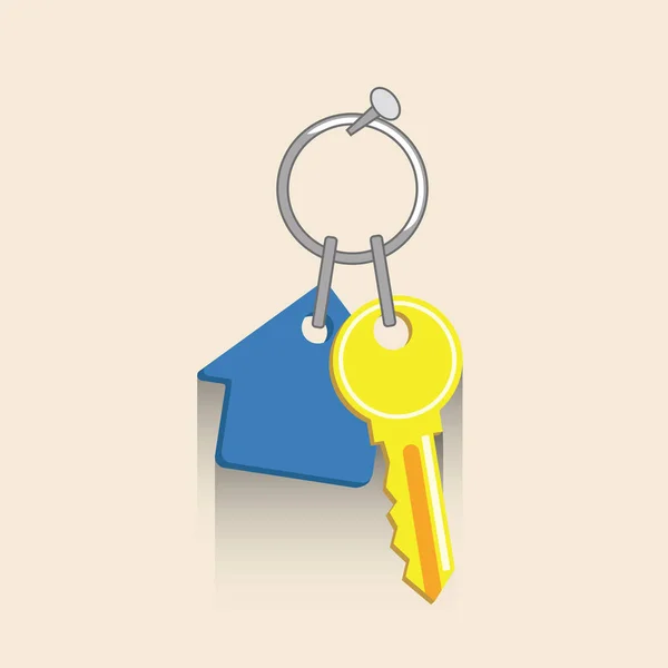 House key icon. Real estate vector ilustration — Stock Vector