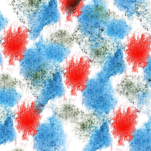 paint  splash blue, red ink blot and white abstract art brushes