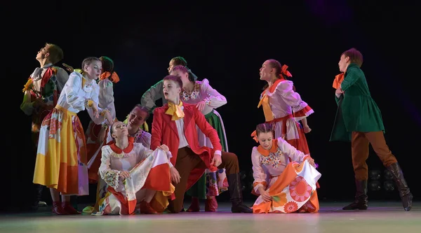 Russia Petersburg 2018 Children Dance Group Festival Flowers Life Dance — Stock Photo, Image