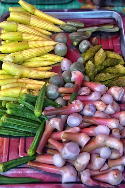 Verdura en el mercado tailandés — Foto de Stock