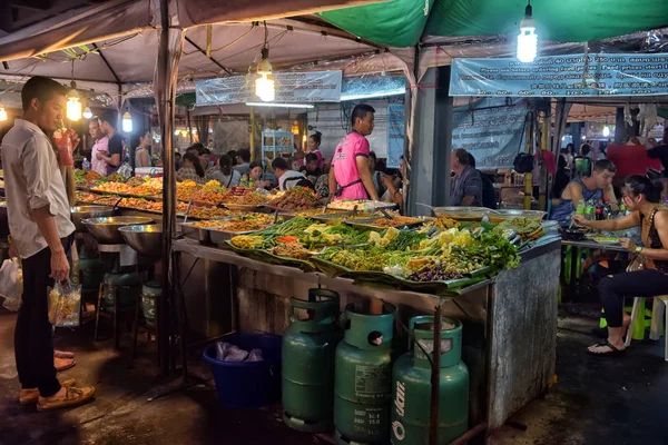 Tailandia Pattaya 2017 Mercado Nocturno Alimentos Pattaya — Foto de Stock