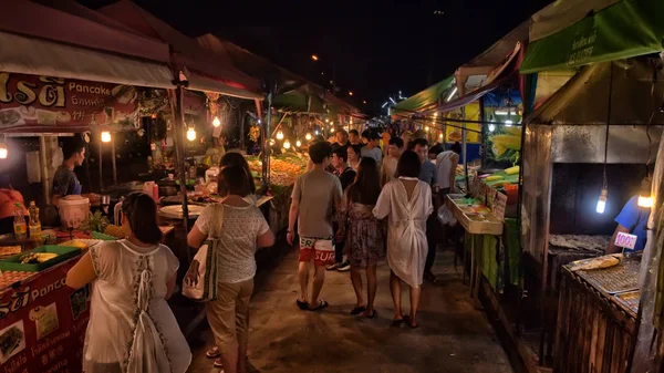 Thailand Pattaya 2017 Avondmarkt Van Het Voedsel Pattaya — Stockfoto