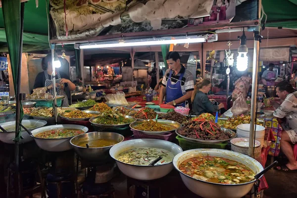 Tailandia Pattaya 2017 Mercado Nocturno Alimentos Pattaya —  Fotos de Stock