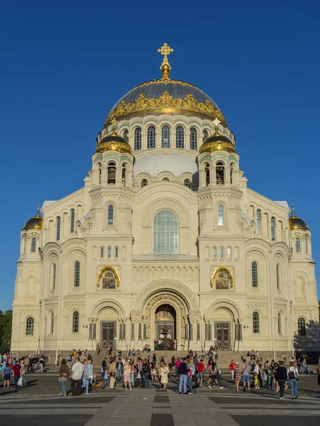 Rusia, Kronstadt 30 / 07 / 2017 Catedral Naval de Kronstadt —  Fotos de Stock