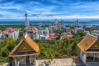 Taliland, Pattaya, 27,06,2017 View of the city from the observation deck clipart