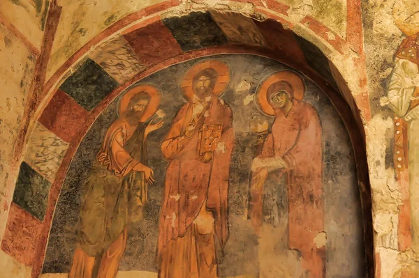 Demre Turkey 2014 Frescos Saint Nicholas Santa Cults Church Demre — 스톡 사진