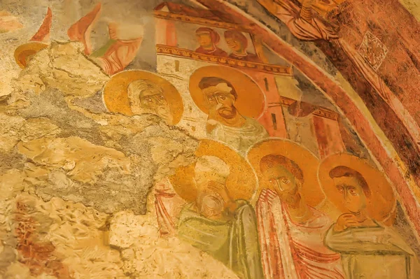 Demre Turquia 2014 Frescos Igreja São Nicolau Santa Cláusula Demre — Fotografia de Stock