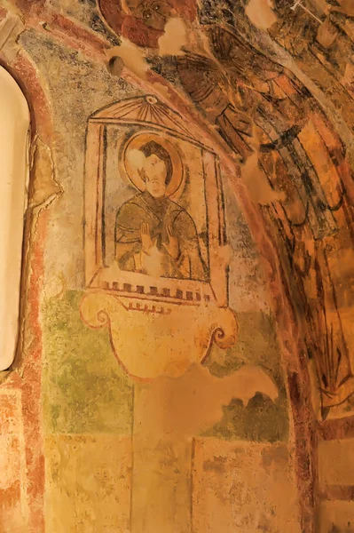Demre トルコ 2014デムレの聖ニコラス教会でフレスコ画 サンタ条項 トルコ 古代ビザンツ時代の教会です — ストック写真